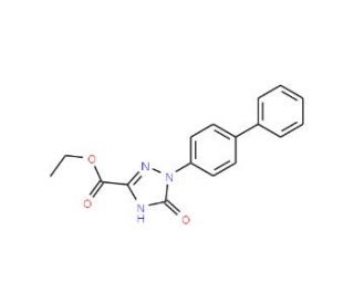 Ethyl 1-(biphenyl-4-yl)-2,5-dihydro-5-oxo-1H-1,2,4-triazole-3-carboxylate - chemical structure image