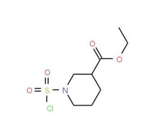 ethyl 1-(chlorosulfonyl)piperidine-3-carboxylate (CAS 765962-70-7) - chemical structure image