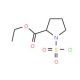 ethyl 1-(chlorosulfonyl)pyrrolidine-2-carboxylate - chemical structure image