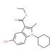 ethyl 1-cyclohexyl-5-hydroxy-2-methyl-1H-indole-3-carboxylate (CAS 101782-20-1) - chemical structure image