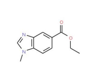 Ethyl 1-methyl-1H-benzimidazole-5-carboxylate (CAS 53484-19-8) - chemical structure image