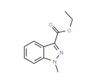 Ethyl 1-methyl-1H-indazole-3-carboxylate (CAS 220488-05-1) - chemical structure image