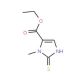 Ethyl 1-methyl-2-thio-1H-imidazole-5-carboxylate - chemical structure image