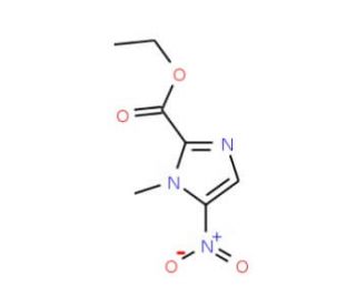 Ethyl 1-methyl-5-nitroimidazole-2-carboxylate (CAS 1564-49-4) - chemical structure image
