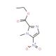 Ethyl 1-methyl-5-nitroimidazole-2-carboxylate (CAS 1564-49-4) - chemical structure image