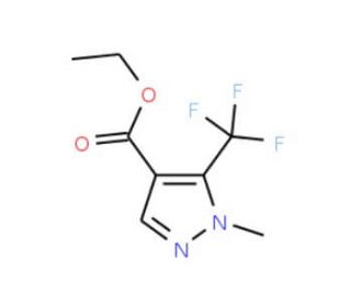 Ethyl 1-methyl-5-(trifluoromethyl)-1H-pyrazole-4-carboxylate (CAS 231285-86-2) - chemical structure image