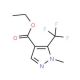 Ethyl 1-methyl-5-(trifluoromethyl)-1H-pyrazole-4-carboxylate (CAS 231285-86-2) - chemical structure image