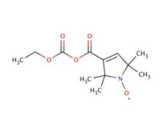 Ethyl 1-Oxy-2,2,5,5-tetramethyl-3-pyrroline-3-carbonyloxylformate (CAS 19187-50-9) - chemical structure image