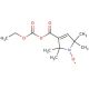 Ethyl 1-Oxy-2,2,5,5-tetramethyl-3-pyrroline-3-carbonyloxylformate (CAS 19187-50-9) - chemical structure image