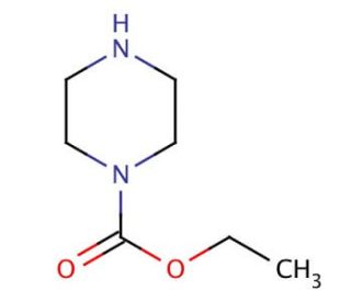 Ethyl 1-piperazinecarboxylate (CAS 120-43-4) - chemical structure image