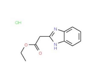 ethyl 1H-benzimidazol-2-ylacetate hydrochloride - chemical structure image
