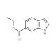 Ethyl-1H-indazole-6-carboxylate (CAS 713-09-7) - chemical structure image