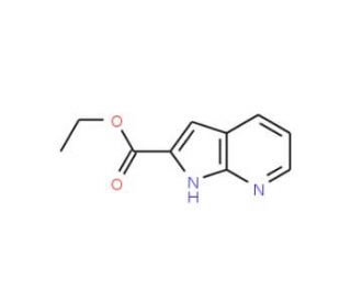 Ethyl 1H-pyrrolo[2,3-b]pyridine-2-carboxylate (CAS 221675-35-0) - chemical structure image