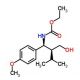 Ethyl (1S,2S)-2-(hydroxymethyl)-1-(4-methoxyphenyl)-3-methylbutylcarbamate - chemical structure image