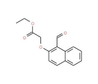 Ethyl 2-[(1-formyl-2-naphthyl)oxy]acetate (CAS 76322-09-3) - chemical structure image