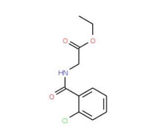 Ethyl 2-[(2-chlorobenzoyl)amino]acetate (CAS 66824-94-0) - chemical structure image