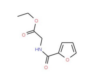 Ethyl 2-[(2-furylcarbonyl)amino]acetate (CAS 66318-15-8) - chemical structure image