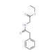 Ethyl 2-[(2-phenylacetyl)amino]acetate (CAS 4838-35-1) - chemical structure image