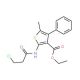 ethyl 2-[(3-chloropropanoyl)amino]-5-methyl-4-phenylthiophene-3-carboxylate - chemical structure image