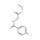 Ethyl 2-[(4-chlorobenzoyl)amino]acetate (CAS 39735-52-9) - chemical structure image