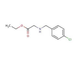 ethyl 2-{[(4-chlorophenyl)methyl]amino}acetate - chemical structure image