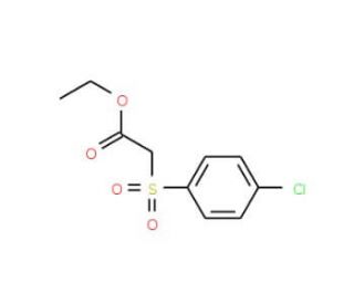 Ethyl 2-[(4-chlorophenyl)sulphonyl]acetate (CAS 3636-65-5) - chemical structure image