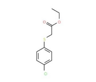 Ethyl 2-[(4-chlorophenyl)thio]acetate (CAS 52377-68-1) - chemical structure image