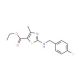 ethyl 2-[(4-fluorobenzyl)amino]-4-methyl-1,3-thiazole-5-carboxylate - chemical structure image