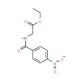 Ethyl 2-[(4-nitrobenzoyl)amino]acetate (CAS 7512-77-8) - chemical structure image