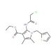 ethyl 2-[(chloroacetyl)amino]-4,5-dimethyl-1-(thien-2-ylmethyl)-1H-pyrrole-3-carboxylate - chemical structure image
