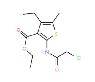 Ethyl 2-[(chloroacetyl)amino]-4-ethyl-5-methylthiophene-3-carboxylate - chemical structure image