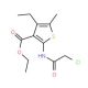 Ethyl 2-[(chloroacetyl)amino]-4-ethyl-5-methylthiophene-3-carboxylate - chemical structure image
