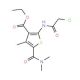 Ethyl 2-[(chloroacetyl)amino]-5-[(dimethylamino)-carbonyl]-4-methylthiophene-3-carboxylate - chemical structure image