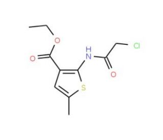 Ethyl 2-[(chloroacetyl)amino]-5-methylthiophene-3-carboxylate - chemical structure image