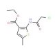 Ethyl 2-[(chloroacetyl)amino]-5-methylthiophene-3-carboxylate - chemical structure image