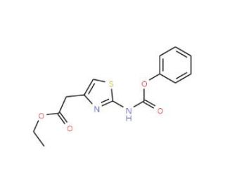 ethyl {2-[(phenoxycarbonyl)amino]-1,3-thiazol-4-yl}acetate - chemical structure image