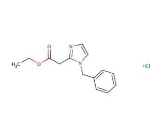 ethyl 2-(1-benzyl-1H-imidazol-2-yl)acetate hydrochloride - chemical structure image