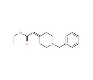 Ethyl 2-(1-benzyl-4-piperidinylidene)acetate (CAS 40110-55-2) - chemical structure image
