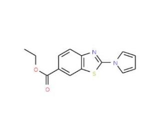 ethyl 2-(1H-pyrrol-1-yl)-1,3-benzothiazole-6-carboxylate (CAS 289651-81-6) - chemical structure image