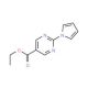Ethyl 2-(1H-pyrrol-1-yl)-5-pyrimidine carboxylate - chemical structure image