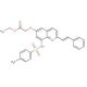 Ethyl 2-(2-[(E)-2-Phenyl-1-ethenyl]-6-quinolyloxy-8-p-toluenesulfonamido)acetate (CAS 316124-89-7) - chemical structure image