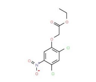 Ethyl 2-(2,4-dichloro-5-nitrophenoxy)acetate - chemical structure image