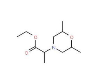 Ethyl 2-(2,6-dimethylmorpholin-4-yl)propanoate - chemical structure image