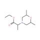 Ethyl 2-(2,6-dimethylmorpholin-4-yl)propanoate - chemical structure image