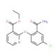 ethyl 2-[2-(aminocarbonyl)-4-chlorophenoxy]nicotinate - chemical structure image