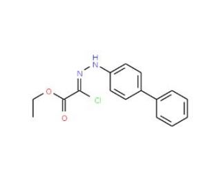 Ethyl 2-(2-biphenylhydrazono)-2-chloroacetate - chemical structure image