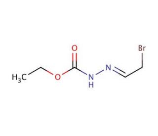 Ethyl 2-(2-bromoethylidene)-1-hydrazine carboxylate - chemical structure image