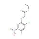Ethyl 2-(2-chloro-4-fluoro-5-nitrophenoxy)acetate (CAS 439094-94-7) - chemical structure image