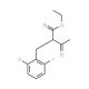 Ethyl 2-(2-chloro-6-fluorobenzyl)-3-oxobutanoate - chemical structure image