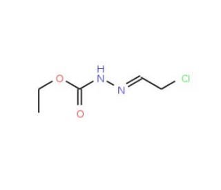Ethyl 2-(2-chloroethylidene)-1-hydrazine carboxylate (CAS 62105-88-8) - chemical structure image